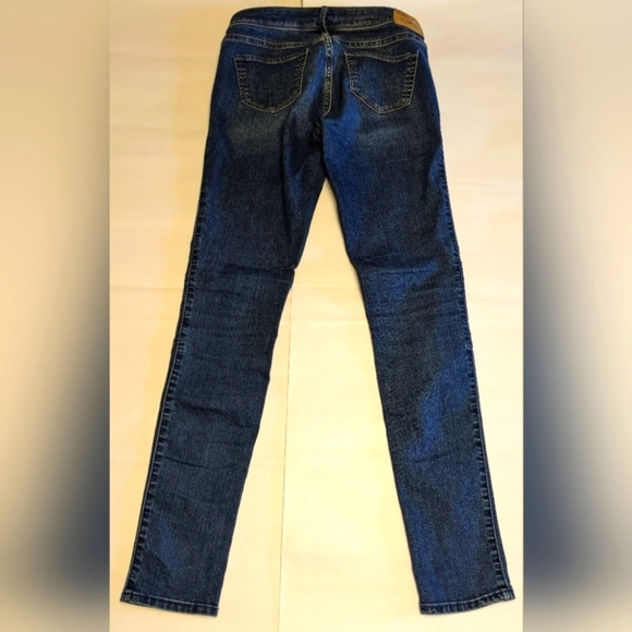 Hollister Girls Juniors Dark Wash Denim Super Skinny Mid Rise Jeans. Sz 1, W 25" - Picture 2 of 10